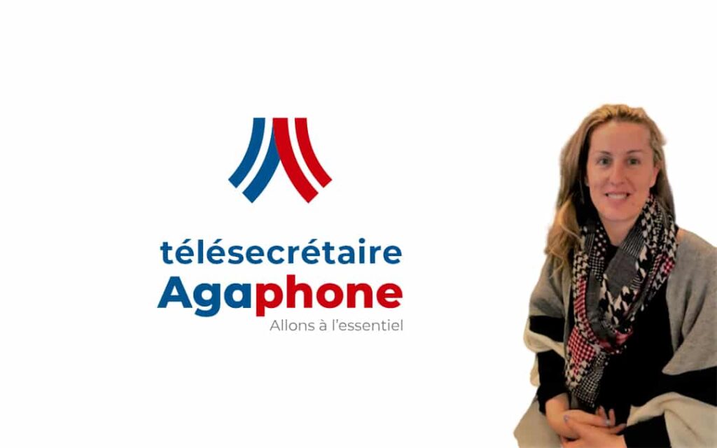 Photo de Sylvie Rippe avec logo Agaphone