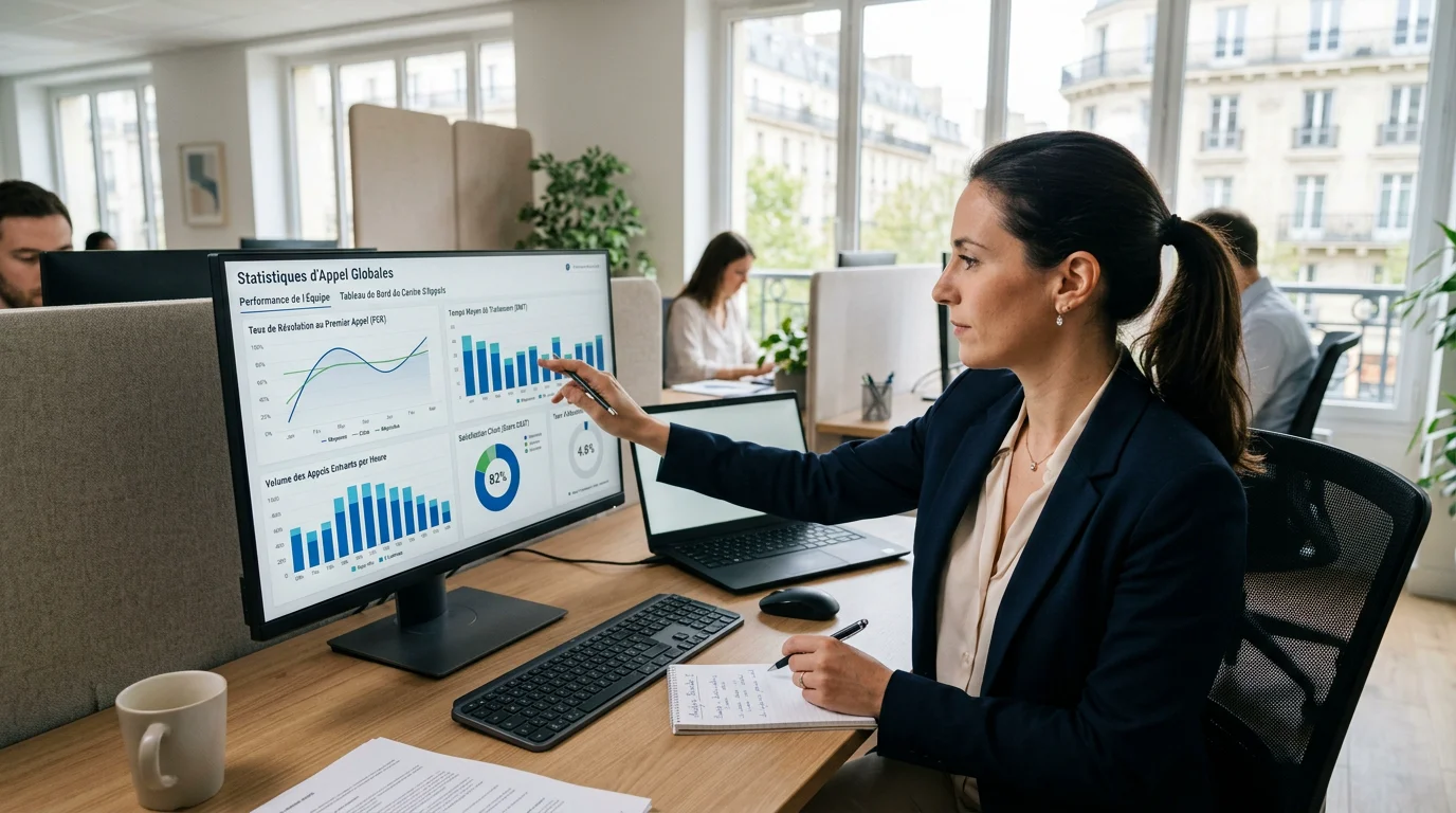 Analyse des statistiques d'appels lors d'un audit téléphonique