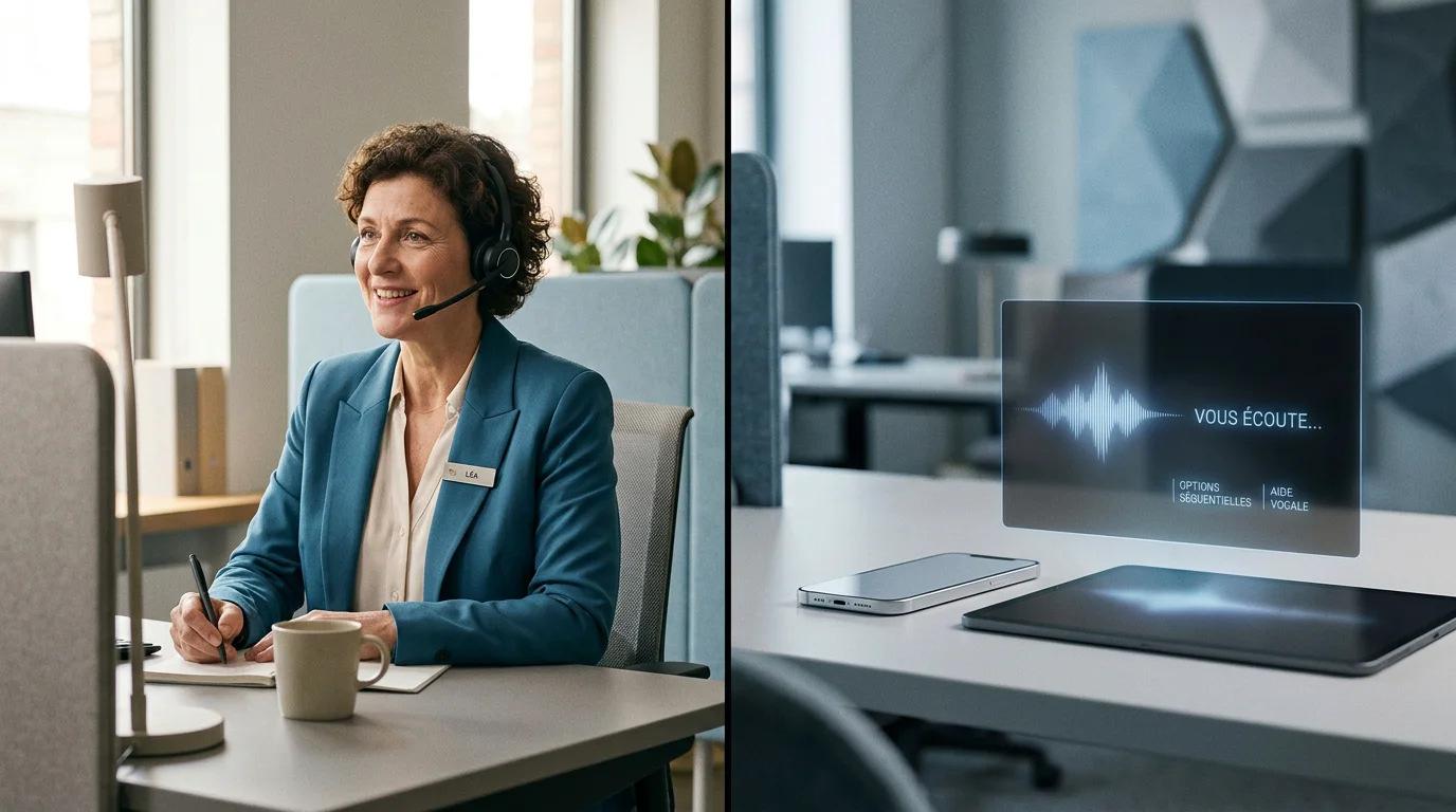 Comparaison entre accueil téléphonique humain et automatisation par intelligence artificielle