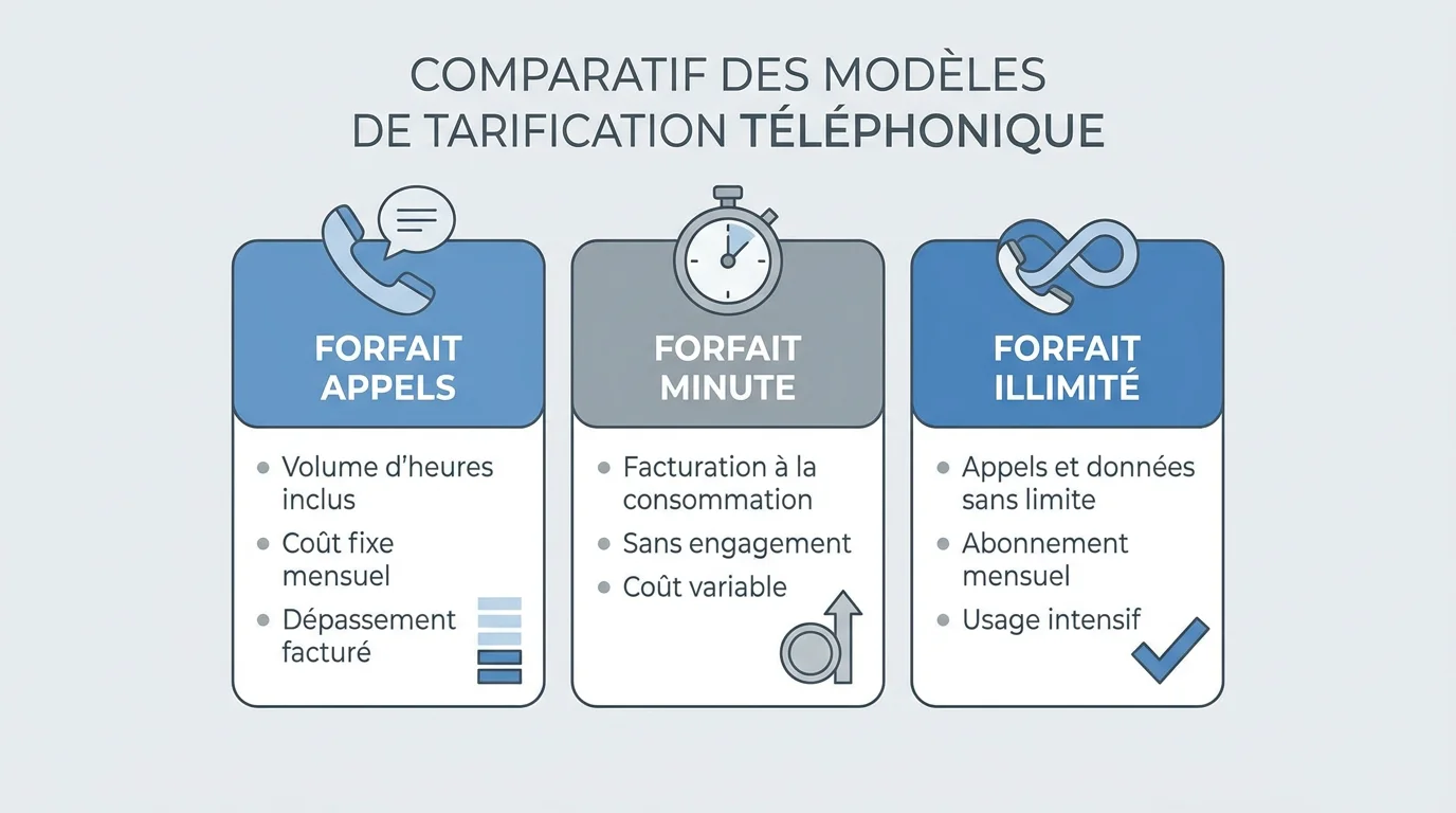 Comparatif des modèles tarifaires pour une permanence téléphonique externalisée
