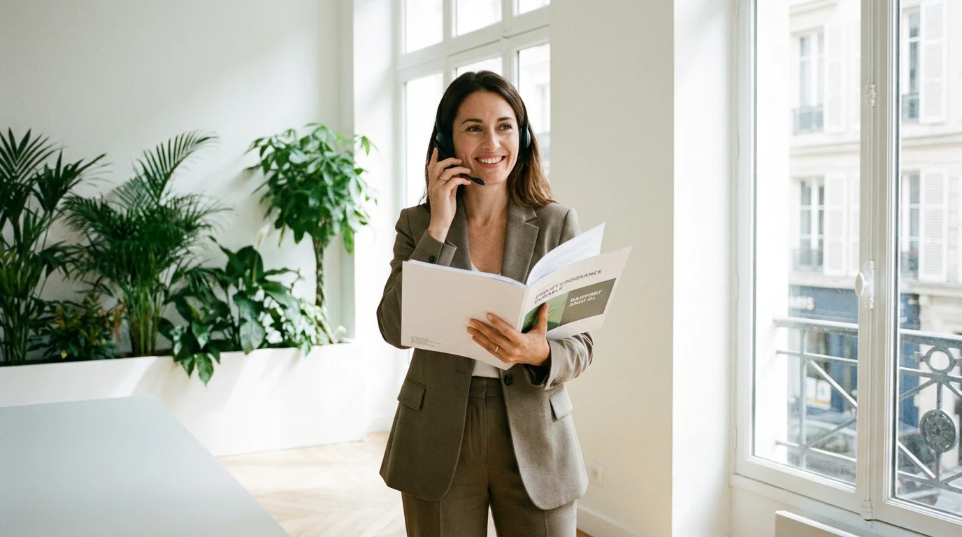 Professionnelle de l'accueil téléphonique en entreprise en France