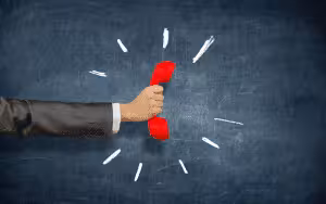 etre a laise au telephone